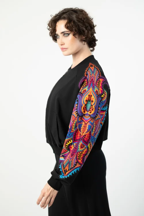 bluza nietoperz z aplikacjami  na rękawch kolekcja MEXICO violet  marka VIPPI DESIGN (8).jpg
