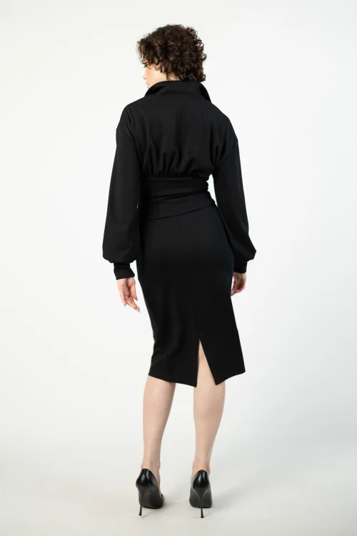 spodnica ołówkowa i bluza gorsetowa ze stójką z taśmami marka VIPPI DESIGN  (5).jpg