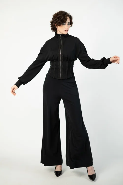 bluza gorsetowa i spodnie dzwony z dekoracyjnymi taśmami  marka VIPPI DESIGN (3).jpg