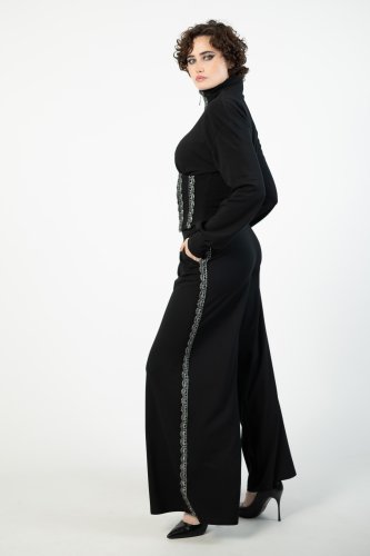 bluza gorsetowa ze stojką spodnie czarne ze srebrnymi lampasami   marka VIPPI DESIGN  (12).jpg