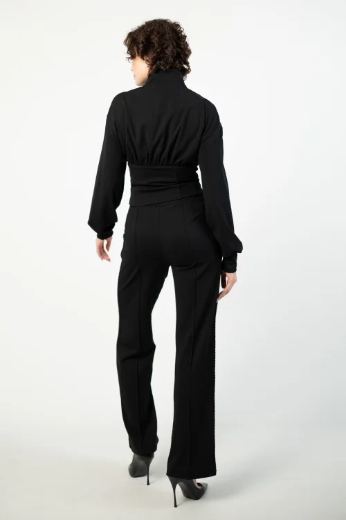 bluza gorsetowa ze stójką i sponie szerokie w kant z taśmami marka VIPPI DESIGN  (1).jpg