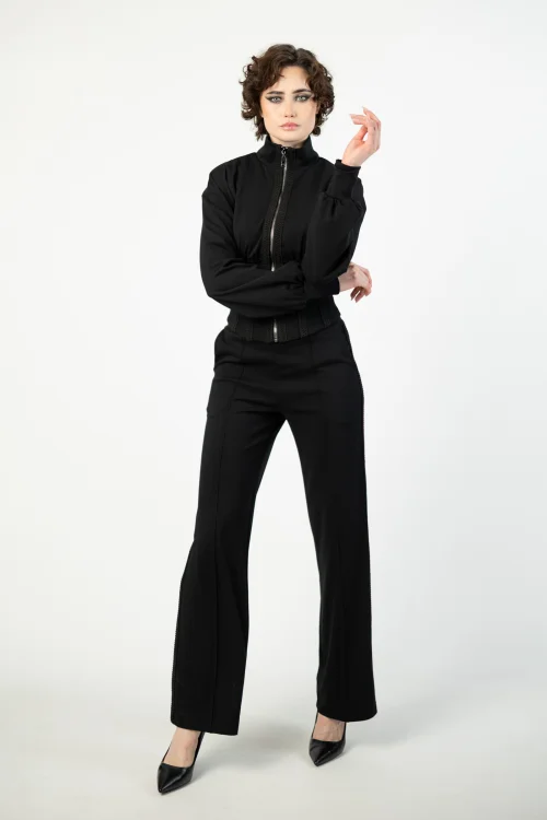 bluza gorsetowa ze stójką i sponie szerokie w kant z taśmami marka VIPPI DESIGN  (2).jpg