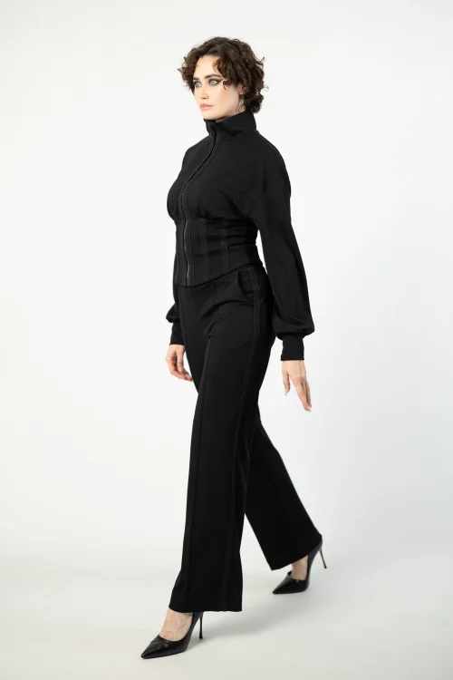 bluza gorsetowa ze stójką i sponie szerokie w kant z taśmami marka VIPPI DESIGN  (5).jpg