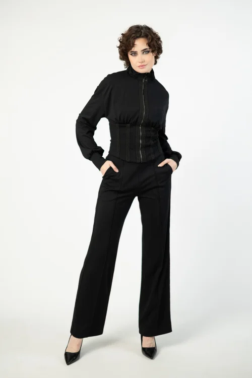 bluza gorsetowa ze stójką i sponie szerokie w kant z taśmami marka VIPPI DESIGN  (7).jpg