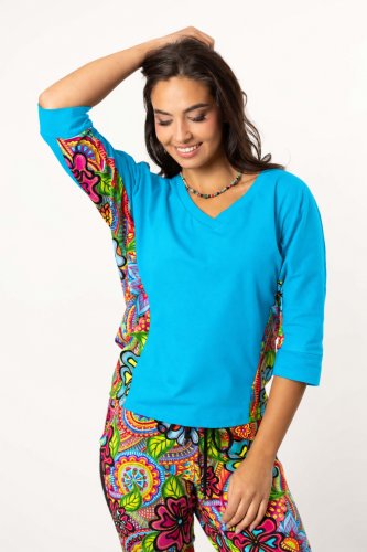 bluzka-kimonowa-dekolt-V-niebieska-kolekcja-DOLCE-Vippi-Design