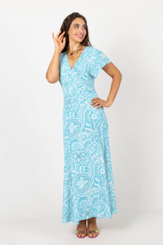 sukienka-wiskozowa-długa-kimonowa-kolekcja-CONFETTI-BLUE-Vippi-Design