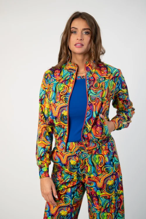 bluza krotka ze stojką i złota taśmą na rękawach kolekcja SEA multi marka VIPPI DESIGN (1).jpg
